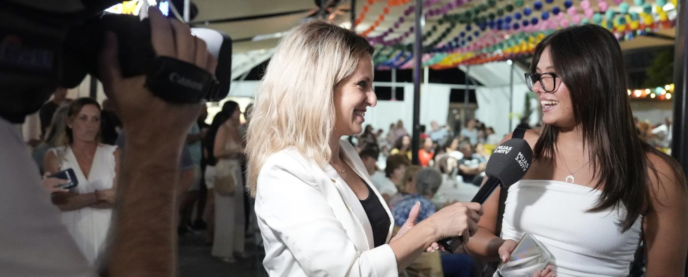 Las entrevistas de actualidad siempre presentes en la feria. |