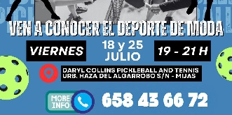 El pickleball, un deporte en auge que puedes conocer en Mijas