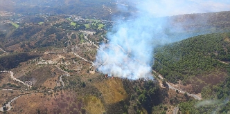 Fire brought under control at the Reciclados Mijas plant in La Cala